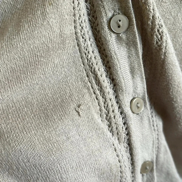 Merona 3/4 Sleeve Cardigan, Tan, Women’s Medium - Picture 6 of 6